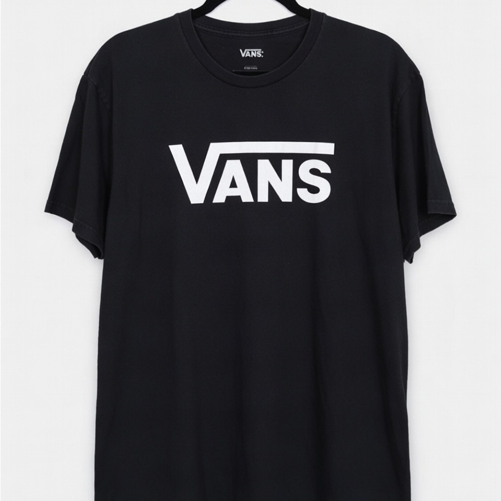 Vans Black and White Logo Men's Tee